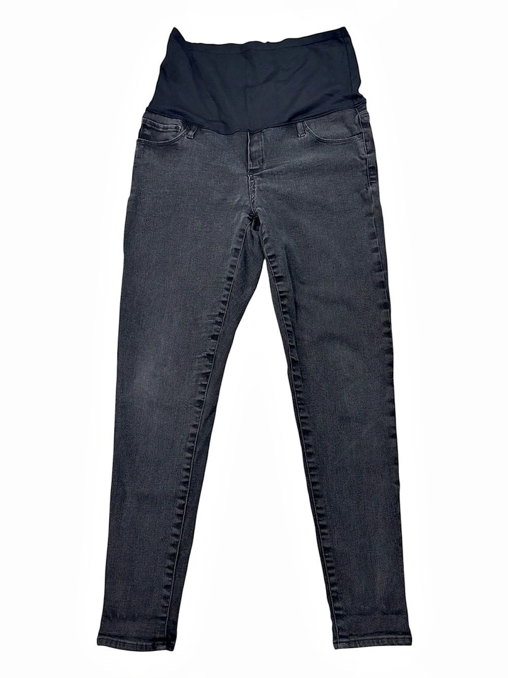 Gap Maternity Jeans, Easy Denim Legging Skinny, Faded, Black Size 14, 34x28, 28L